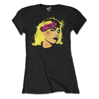 Blondie T-Shirt Punk Logo Womens Black