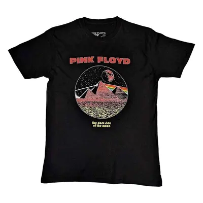 Pink Floyd T-Shirt Vintage Pyramids Unisex Black