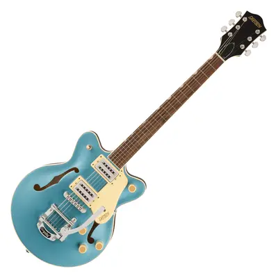 Gretsch G2655T Streamliner CB Jr. DC LRL Arctic Blue Semi-Acoustic Guitar