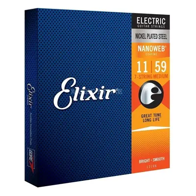 Elixir Nanoweb Medium 7-String E-guitar strings