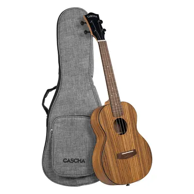 Cascha Ukulele Zebra Wood Natural Ukulele