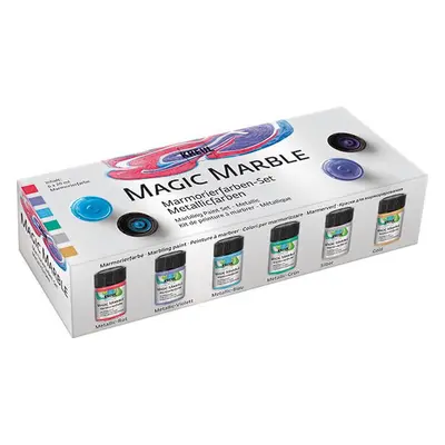 Kreul Magic Marble Set of Marble Paints Metallic Colours x ml