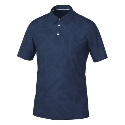 Galvin Green Maze Mens Breathable Short Sleeve Shirt Navy Polo Shirt