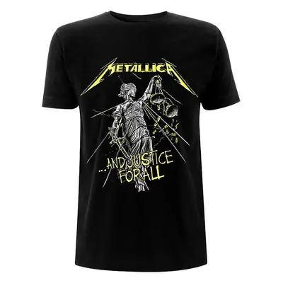 Metallica T-Shirt And Justice For All Tracks Unisex Black