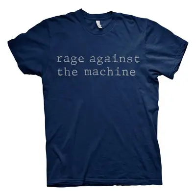 Rage Against The Machine T-Shirt Original Logo Unisex Navy Blue