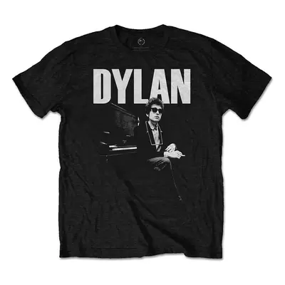 Bob Dylan T-Shirt At Piano Unisex Black