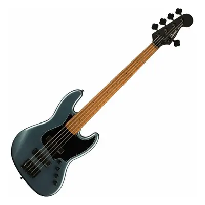 Fender Squier Contemporary Active Jazz Bass RMN HH V Gunmetal Metallic 5-string Bassguitar