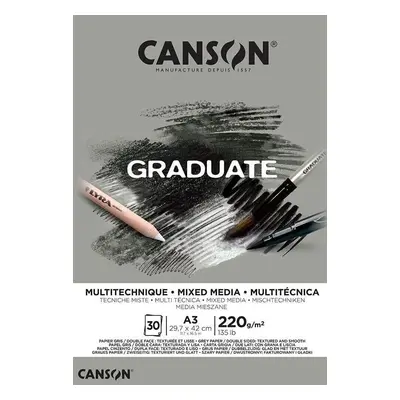 Canson Pad Graduate Mixed Media Sketchbook g Grey