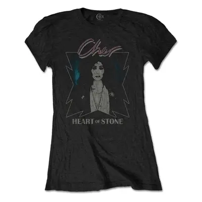 Cher T-Shirt Heart of Stone Womens Black