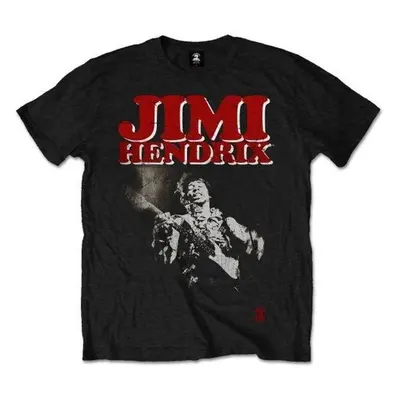 Jimi Hendrix T-Shirt Block Logo Unisex Black