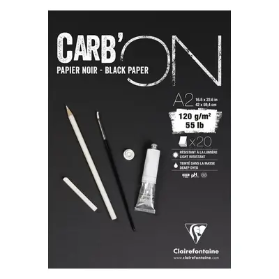 Clairefontaine Carbon Glued Pad Sketchbook g