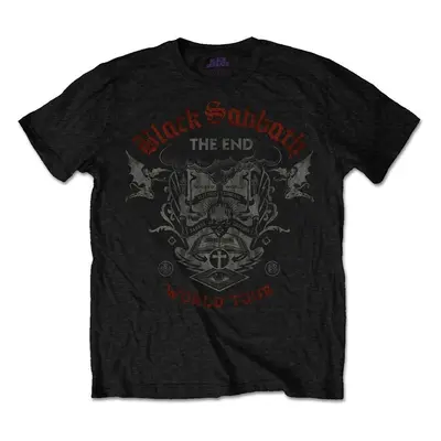 Black Sabbath T-Shirt The End Reading Skull Unisex Black