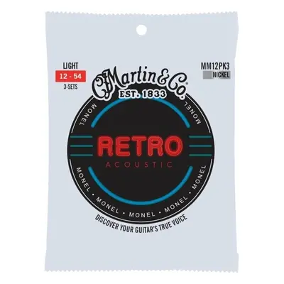 Martin Retro Light 3-Pack Guitar strings