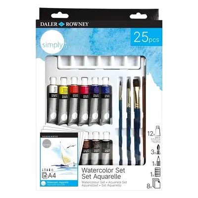 Daler Rowney Simply Set of Watercolour Paints x ml