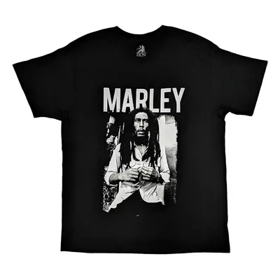 Bob Marley T-Shirt Black & White Unisex Black