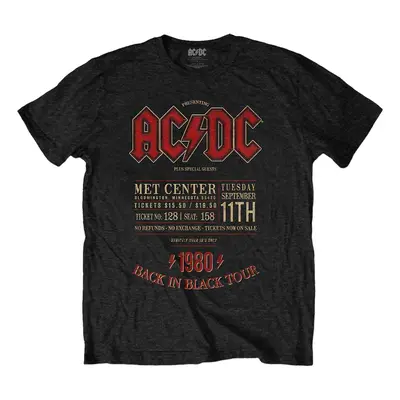 AC/DC T-Shirt Minnesota '80 Unisex Black