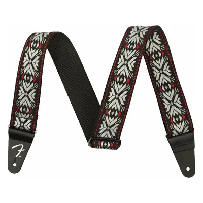 Fender Pasadena Woven Strap Textile guitar strap Red Snowflake