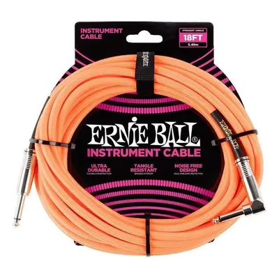 Ernie Ball P06084-EB 5,5 m Straight - Angled Instrument Cable