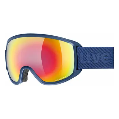 UVEX Topic FM SPH Navy Mat/Mirror Rainbow Ski Goggles