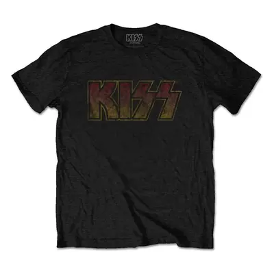 Kiss T-Shirt Vintage Classic Logo Unisex Black