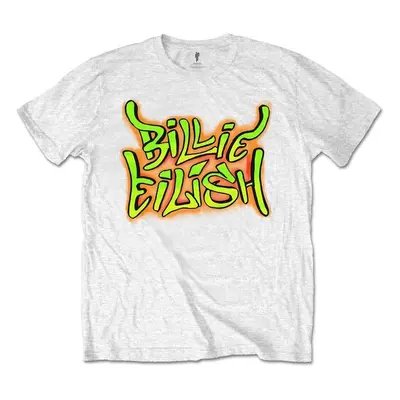 Billie Eilish T-Shirt Graffiti Unisex White