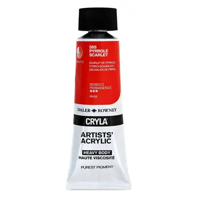 Daler Rowney Cryla Artists’ Acrylic Paint Pyrrole Scarlet ml pc