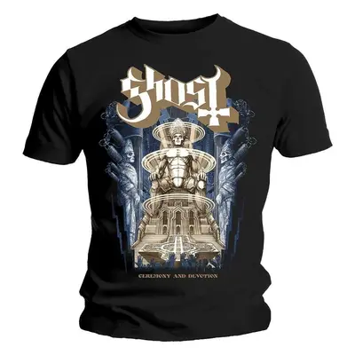 Ghost T-Shirt Ceremony & Devotion Unisex Black