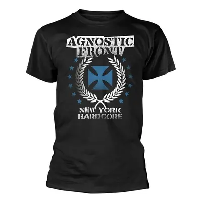 Agnostic Front T-Shirt Blue Iron Cross Black