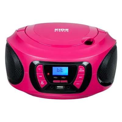 Bigben CD62RSUSBBT Pink Desktop Music Player