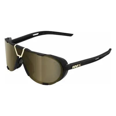 100% Westcraft Soft Tact Black/Soft Gold Mirror Cycling Glasses