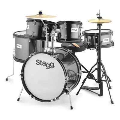 Stagg Tim Jr 5/16B Black Junior Drum Set