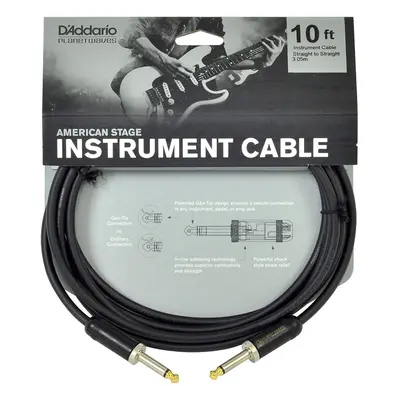 D'Addario Planet Waves PW-AMSG-10 m Straight - Straight Instrument Cable