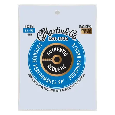 Martin MA550PK3 Authentic SP Guitar strings