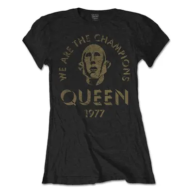 Queen T-Shirt We Are The Champions Womens Black