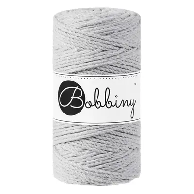 Bobbiny 3PLY Macrame Rope mm m Light Grey Cord