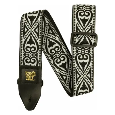 Ernie Ball Classic Jacquard Textile guitar strap Black Heart