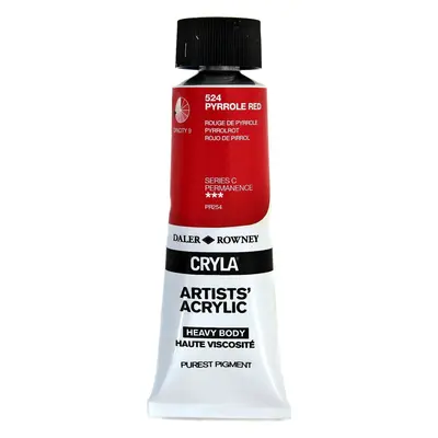 Daler Rowney Cryla Artists’ Acrylic Paint Pyrrole Red ml pc