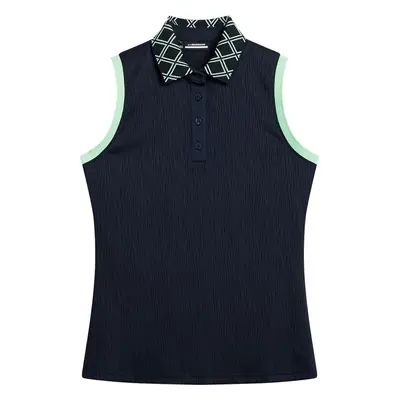 J.Lindeberg Lila Sleeveless JL Navy Polo Shirt