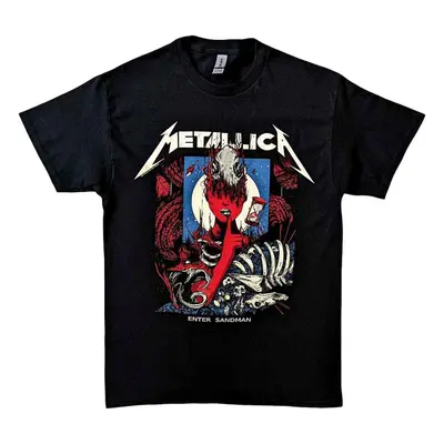 Metallica T-Shirt Enter Sandman Poster Unisex Black