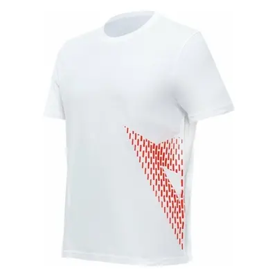 Dainese T-Shirt Big Logo White/Fluo Red T-Shirt