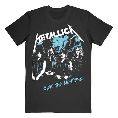 Metallica T-Shirt Vintage Ride The Lightning Unisex Black