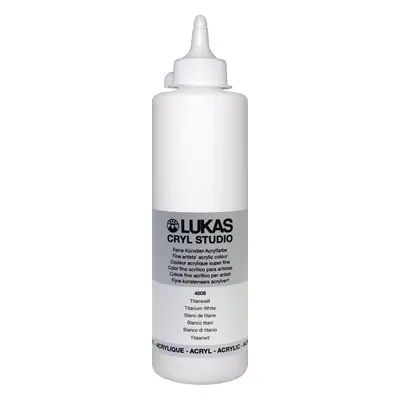 Lukas Cryl Studio Plastic Bottle Acrylic Paint Titanium White ml pc