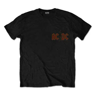 AC/DC T-Shirt Hard As Rock (Back Print) Unisex Black