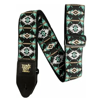 Ernie Ball Classic Jacquard Textile guitar strap Southwestern Turquoise