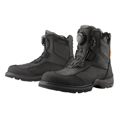 ICON - Motorcycle Gear Stormhawk WP Boots Black Motorcycle Boots