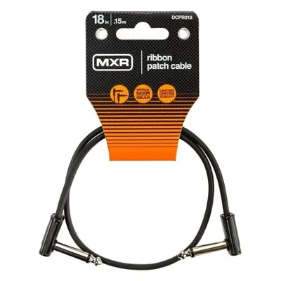 Dunlop MXR DCPR018 Ribbon Patch Cable 18in cm Angled - Angled Patch Cable