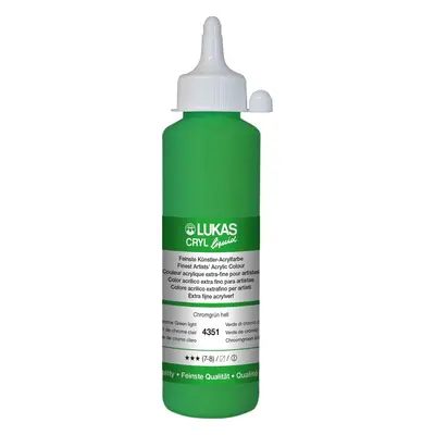 Lukas Cryl Liquid Acrylic Paint Chrome Green Light ml pc