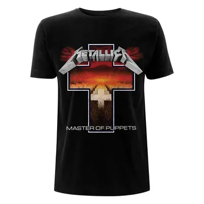 Metallica T-Shirt Master of Puppets Cross Unisex Black