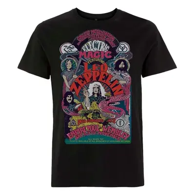 Led Zeppelin T-Shirt Full Colour Electric Magic Unisex Black