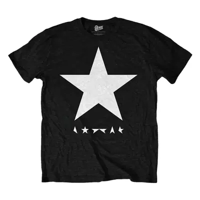 David Bowie T-Shirt Blackstar (White Star on Black) Unisex Black